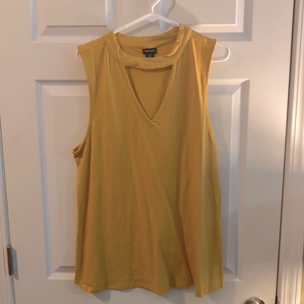 Torrid yellow/gold tank top